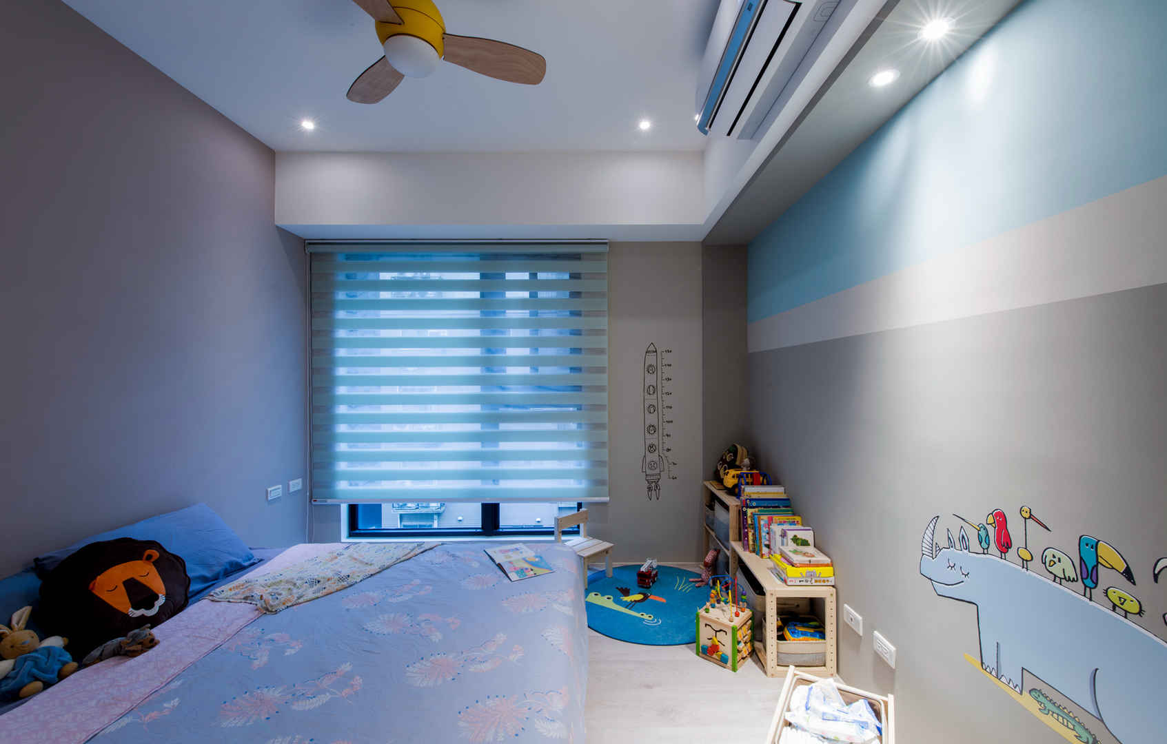 现代北欧三居室儿童房装修效果图