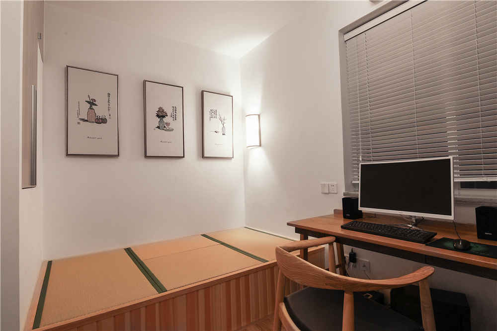 日式风三居室书房装修效果图