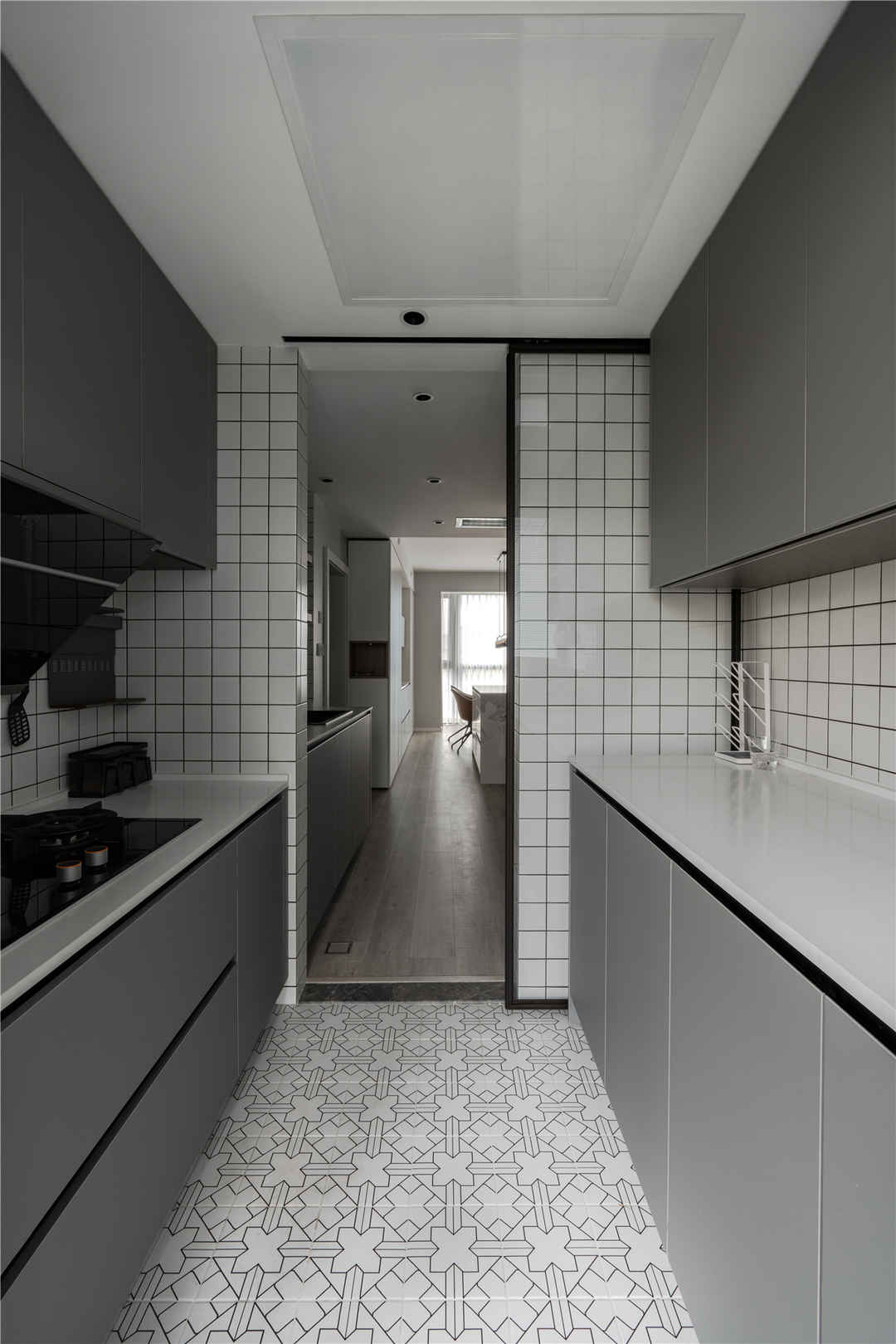 128m²简约北欧风厨房装修风格效果图