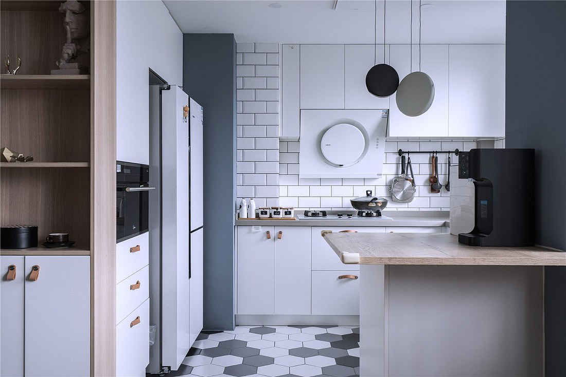 110m²现代简约装修效果图厨房