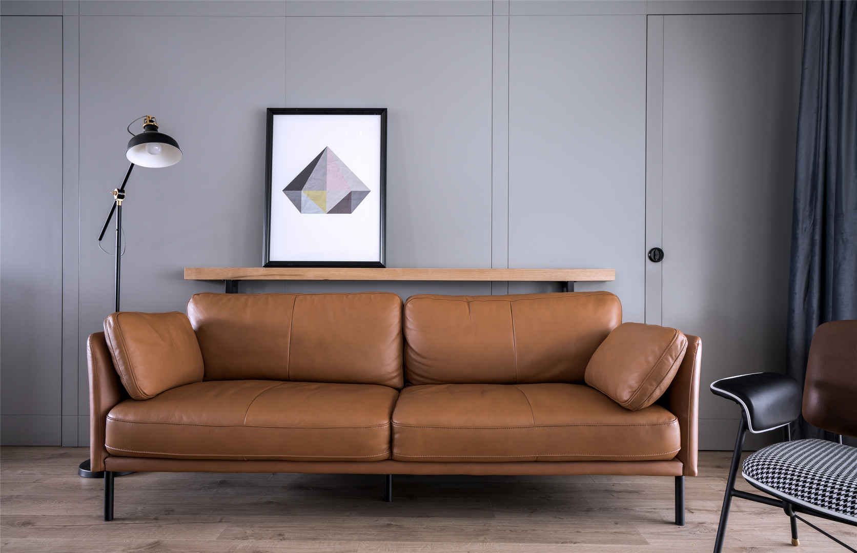 110m²现代简约装修效果图沙发背景墙