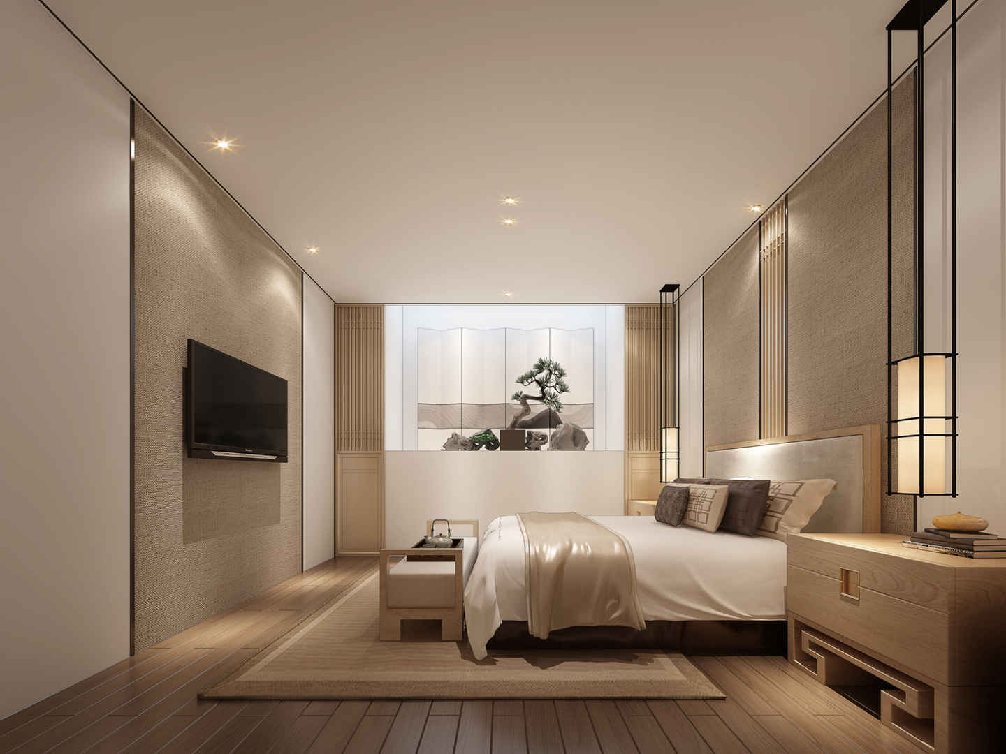 中式风格别墅装卧室修效果图大全欣赏