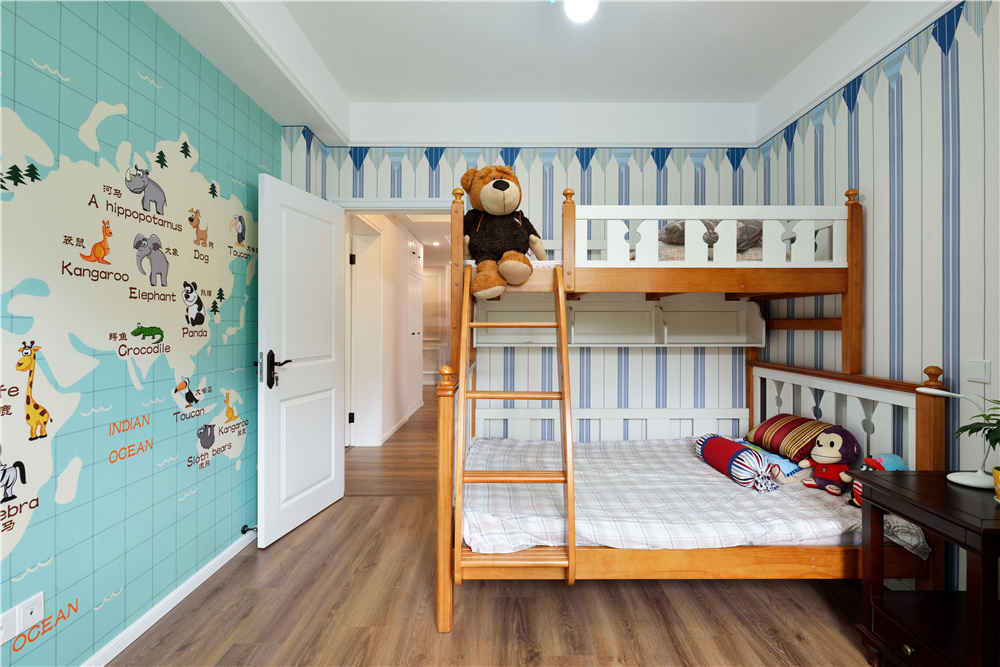 儿童房美式风格三居装修效果图大全