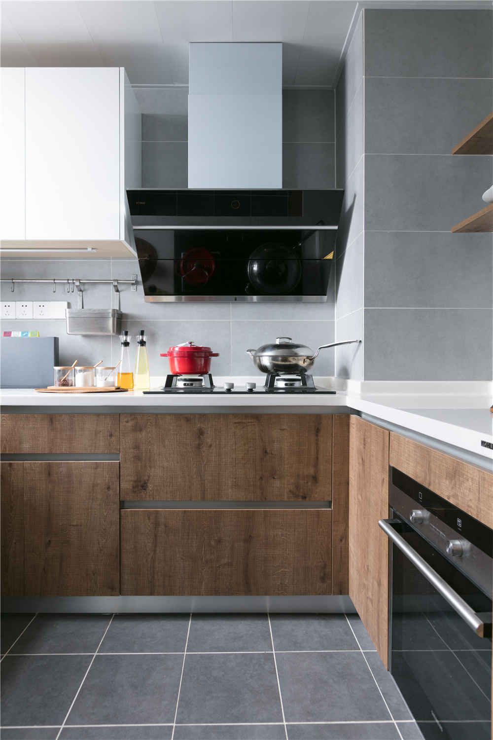 北欧风格厨房两居室装修效果图