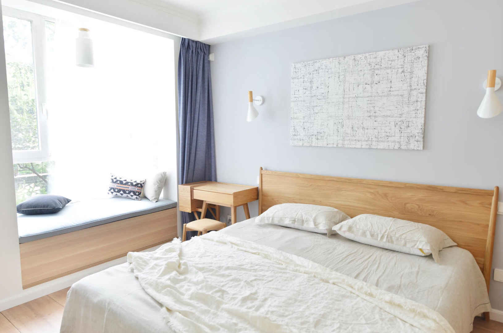 日式北欧混搭卧室装修效果图