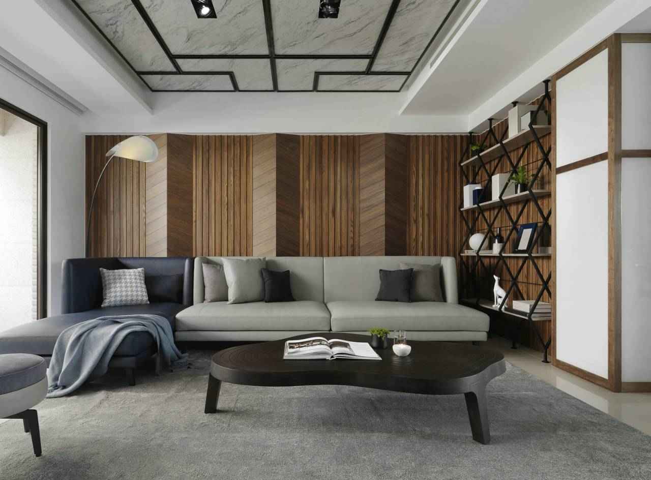 大户型家庭装潢现代风沙发背景墙装修效果图