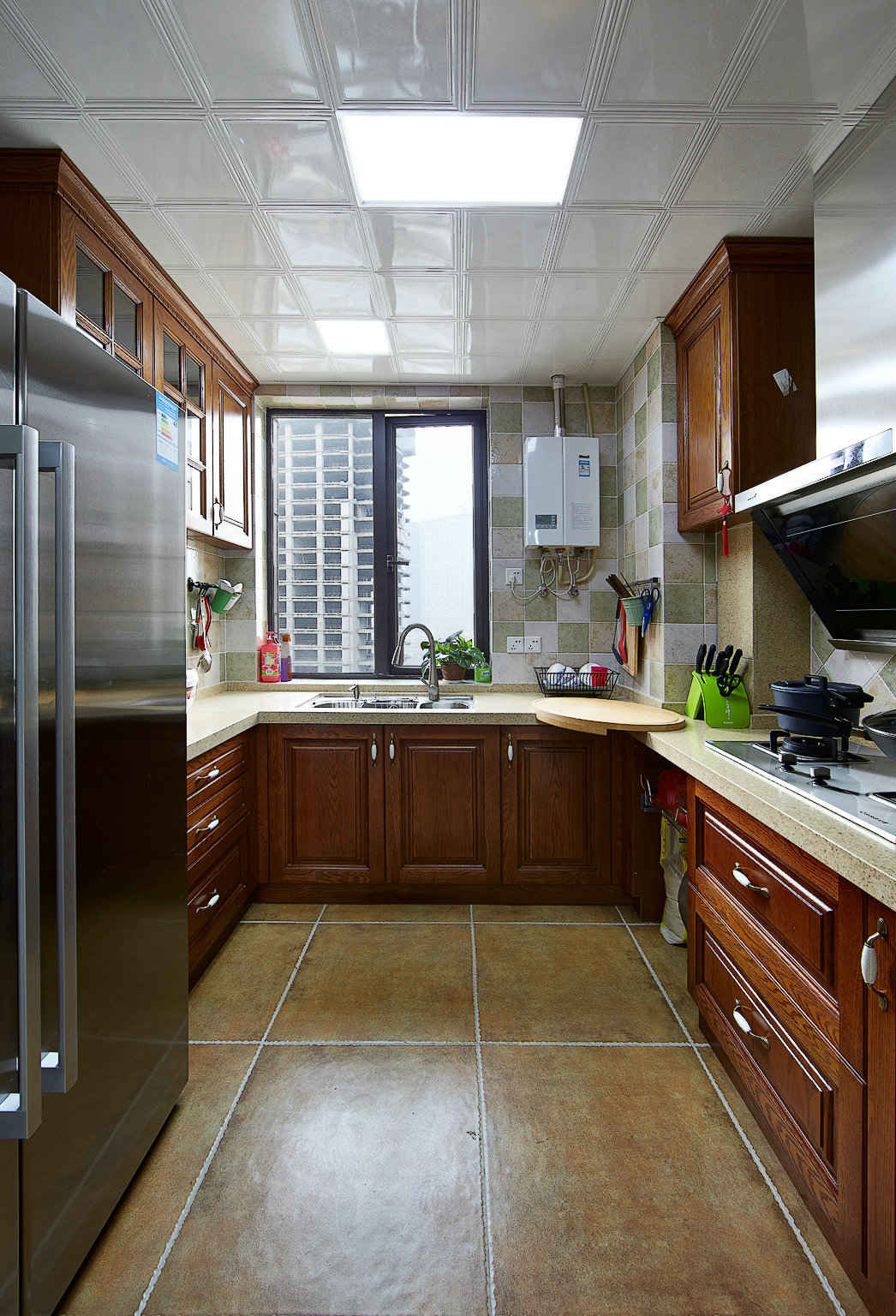 140m²美式风格厨房装修效果图